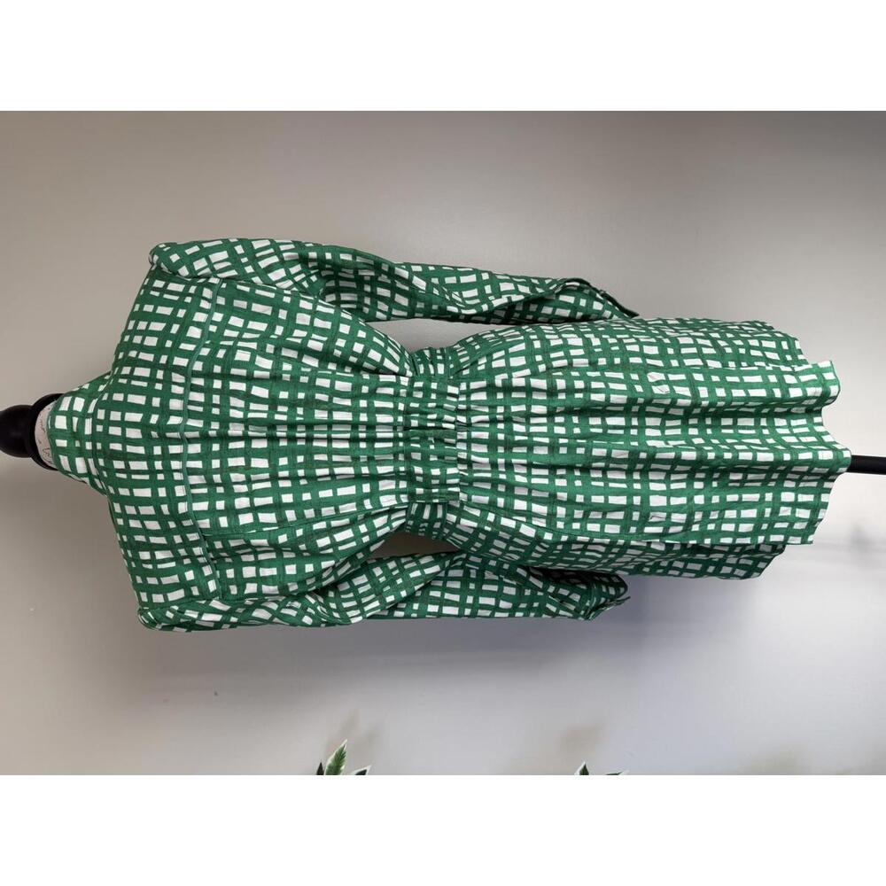 cabi Green Grid Belted Cardigan Coat – Size M - Picture 4 of 10